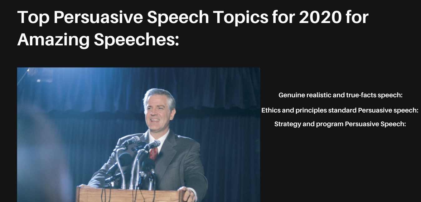 Speech topics top Top 50+