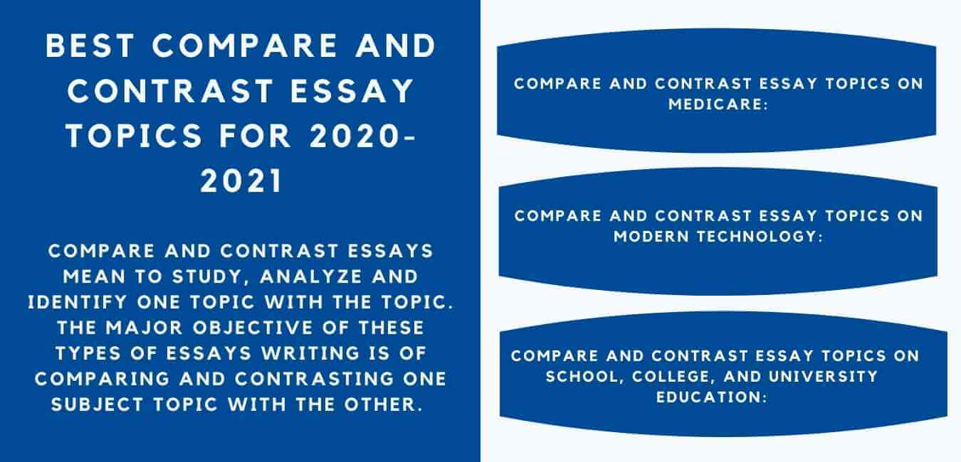 compare and contrast essay ideas college